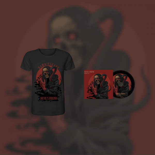 Devil's Friend CD + T-Shirt black Merchbox