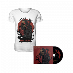 Devil's Friend CD + T-Shirt white + Patch + Button