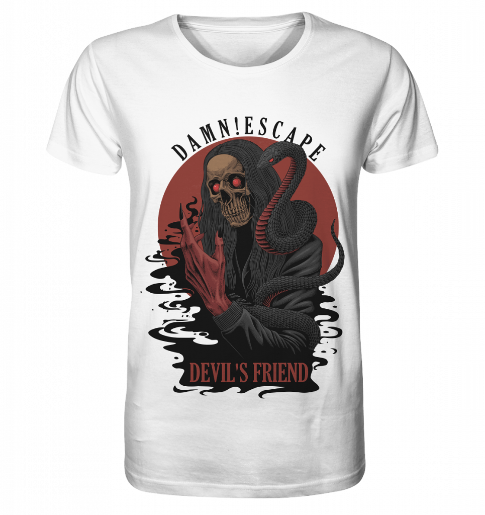 T-Shirt Devil's Friend weiß